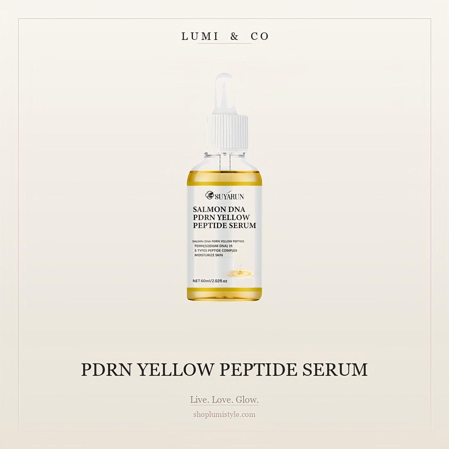 Lumi & Co | Lumi & Co. | PDRN Salmon DNA + Yellow Peptide Complex | Multi-Action Cellular Recovery Elixir - Professional Anti Aging Device at Home