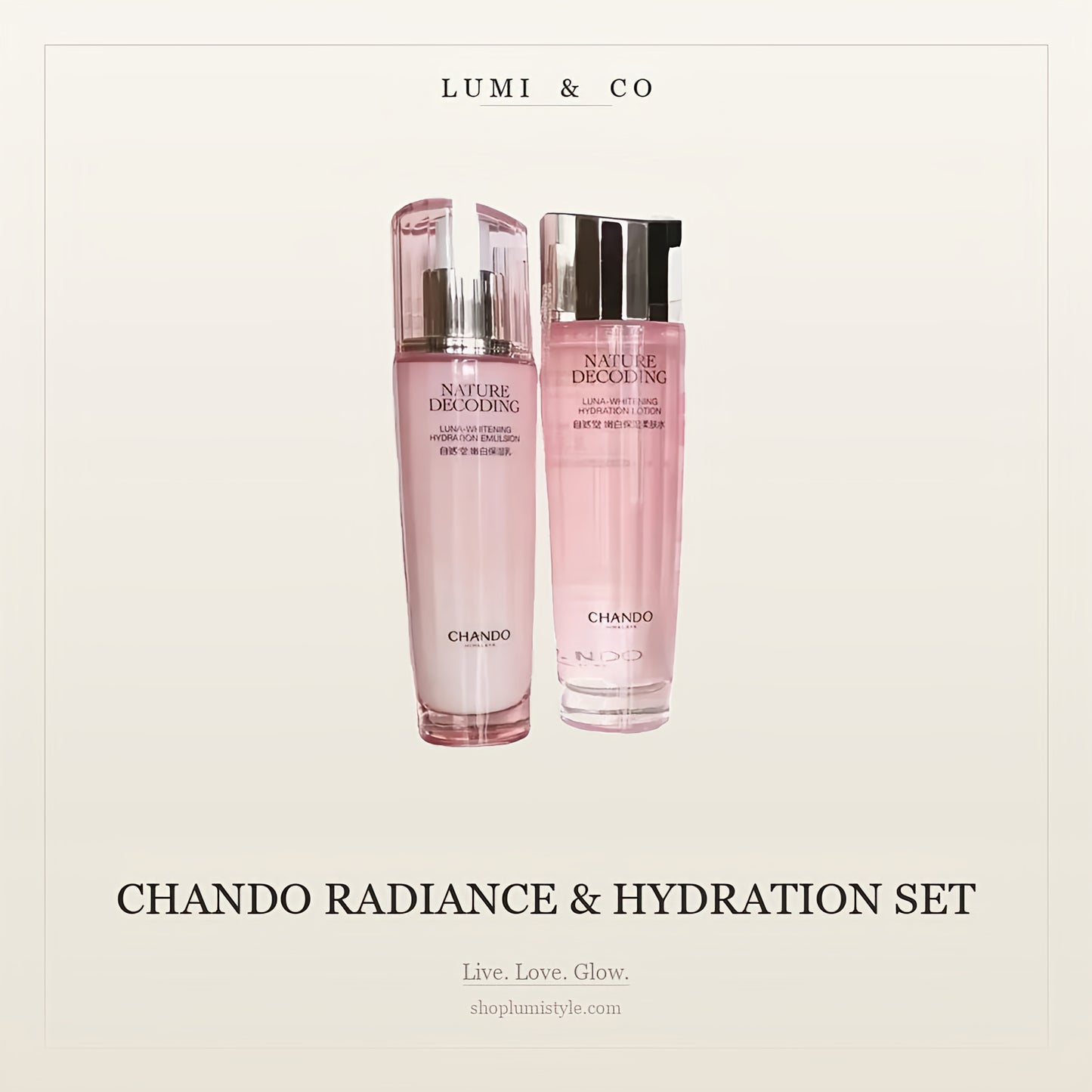 Lumi & Co | לומי & קו x CHANDO | סט זוהר מלא ולחות - Professional Anti Aging Device at Home