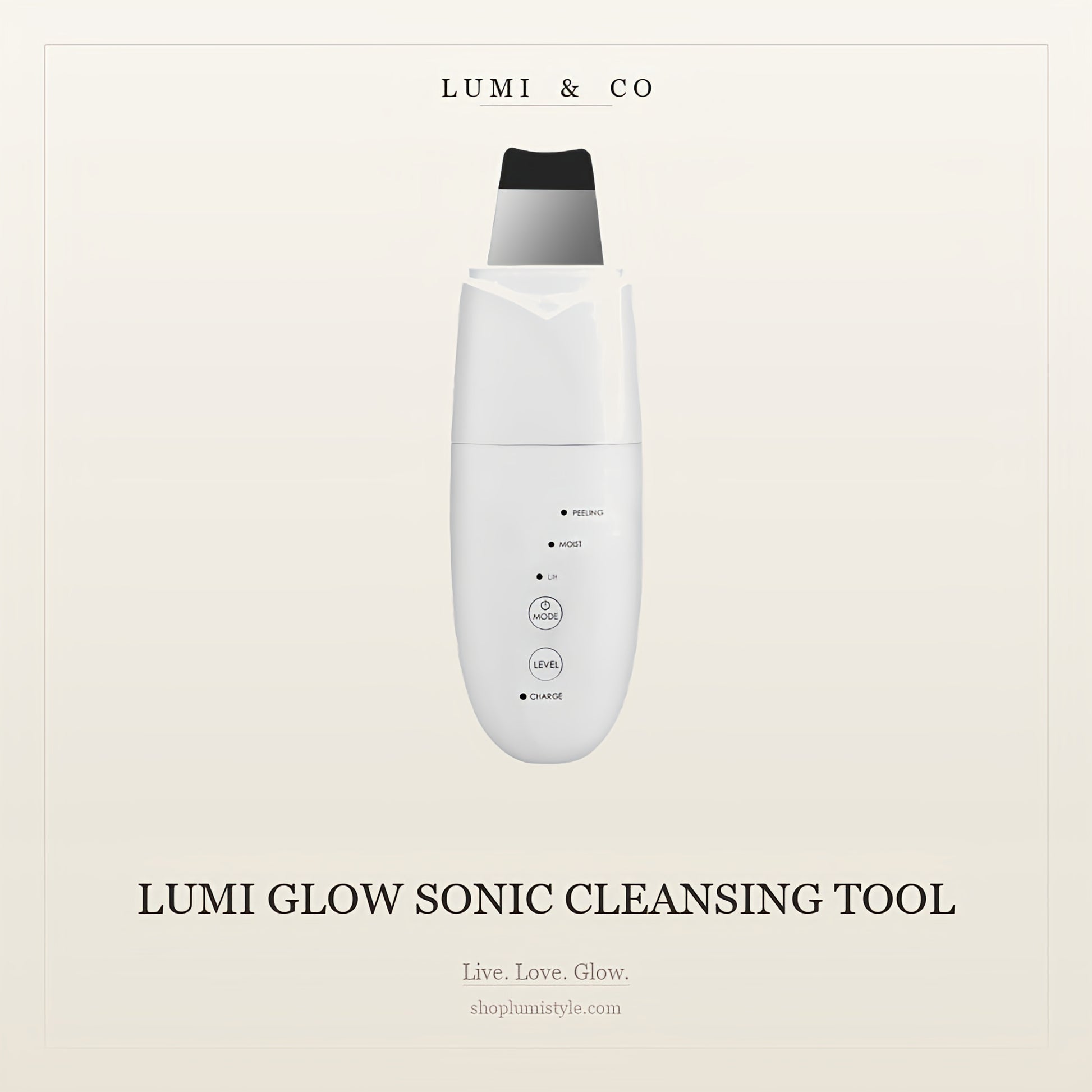 Lumi Glow Sonic™ — Ultrasonic Pore & Blackhead Cleansing Tool - Lumi & Co