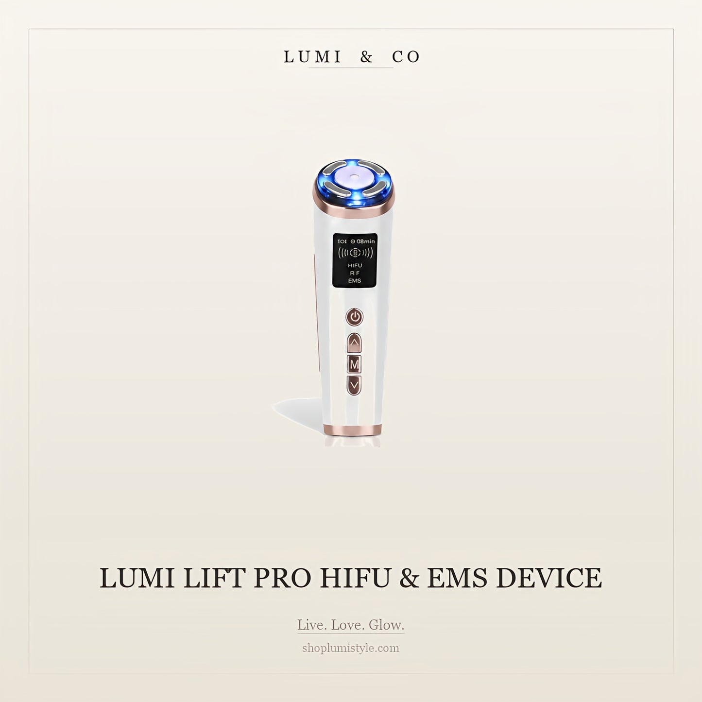 Lumi & Co | לומי ליפט פרו — מכשיר פיסול HIFU ו-EMS להרמה נראית לעין בבית - Professional Anti Aging Device at Home