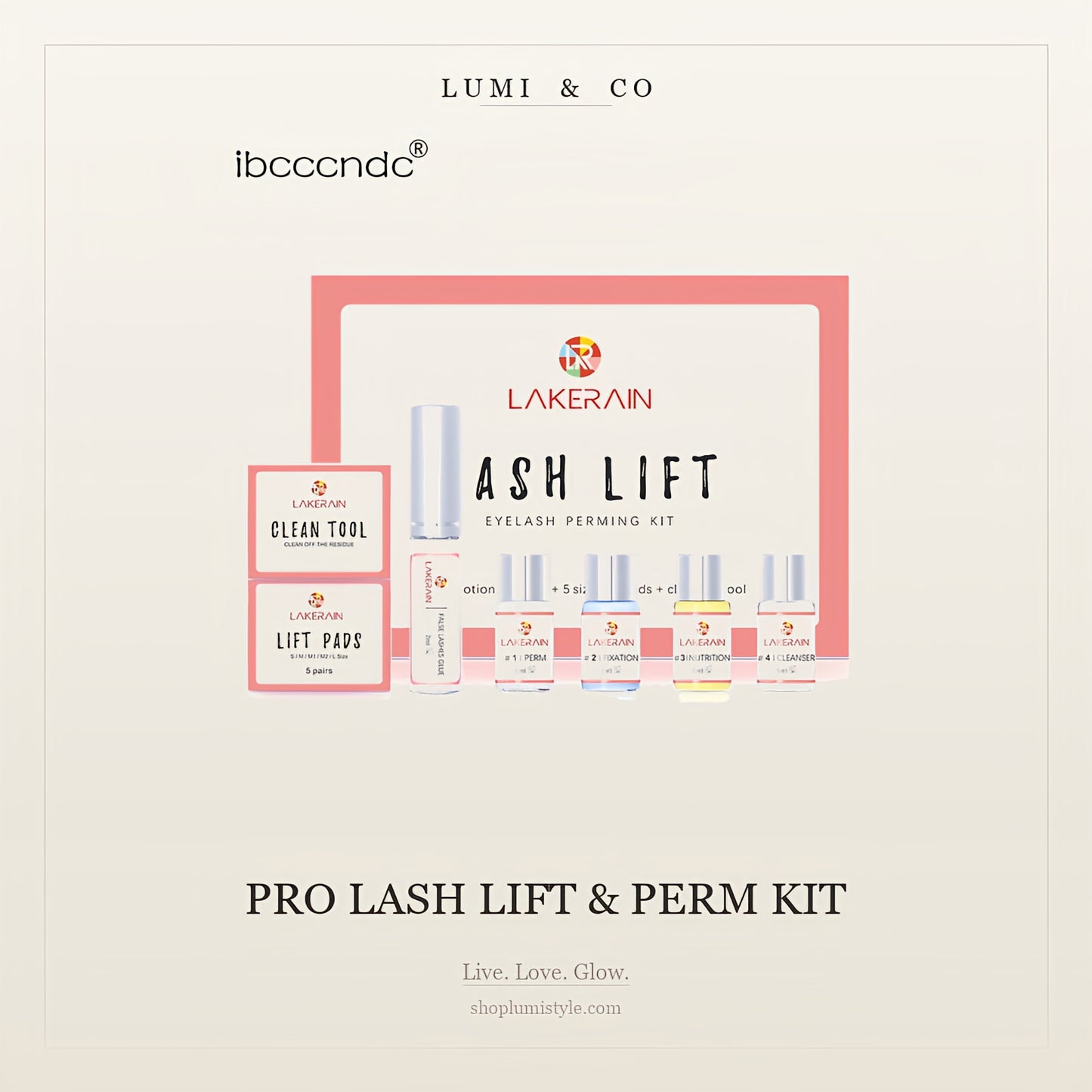 Lumi & Co | Lumi & Co. | Pro Lash Lift & Perm Kit | Salon-Grade Results at Home - Professional Anti Aging Device at Home