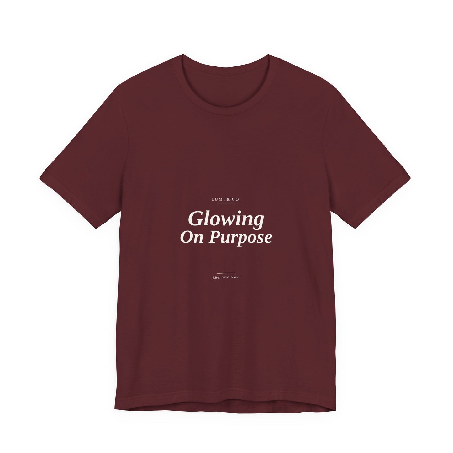 Lumi & Co | Lumi & Co. | "Glowing On Purpose" Tee - Professional Anti Aging Device at Home
