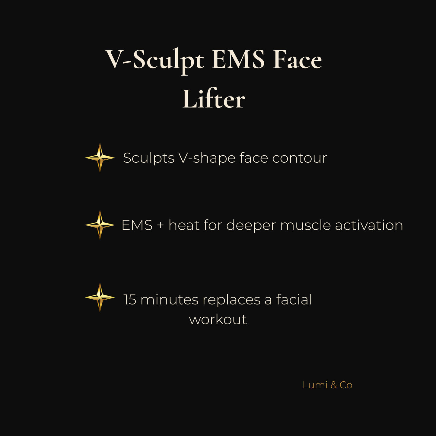 Lumi & Co | לומי & קו | מרים פנים V-Sculpt EMS - Professional Anti Aging Device at Home