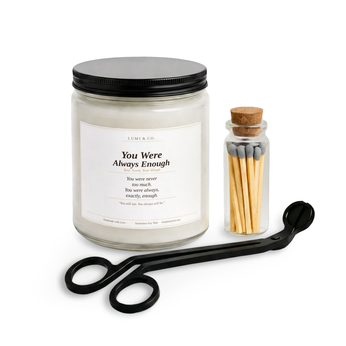 Lumi & Co | Lumi & Co | Candle Set with Matches and Wick Trimmer - Professional Anti Aging Device at Home