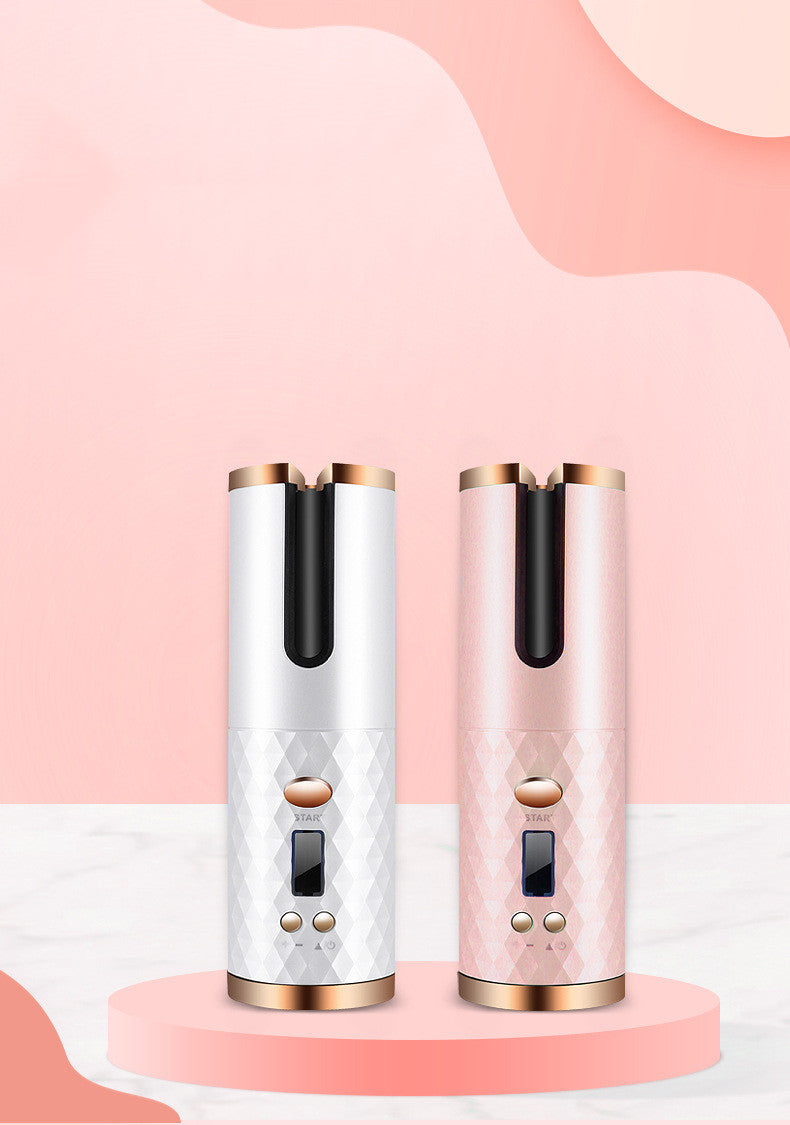 Lumi & Co | CurlGlow Cordless Automatic Hair Curler — Rotating Ceramic Curling Iron - Professional Anti Aging Device at Home