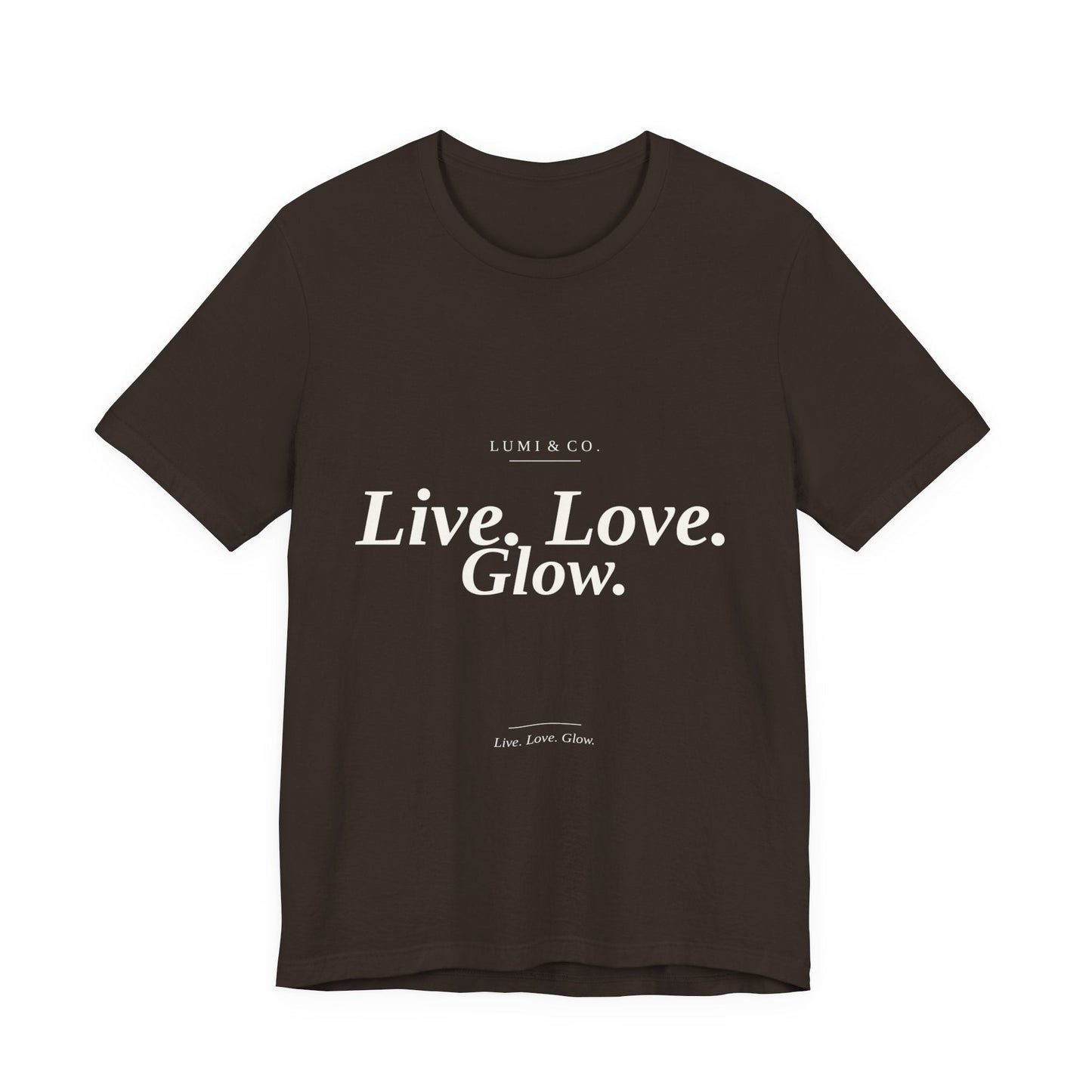 Lumi & Co | Lumi & Co. | "Live. Love. Glow." Signature Tee - Professional Anti Aging Device at Home