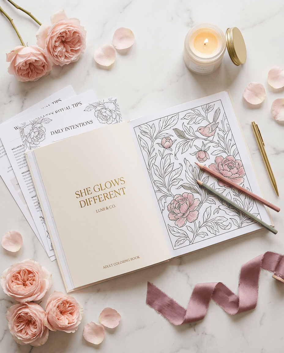 Lumi & Co. | She Glows Different — Adult Ritual Coloring Book - Lumi & Co