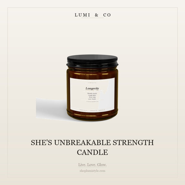 She's Unbreakable Strength Candle