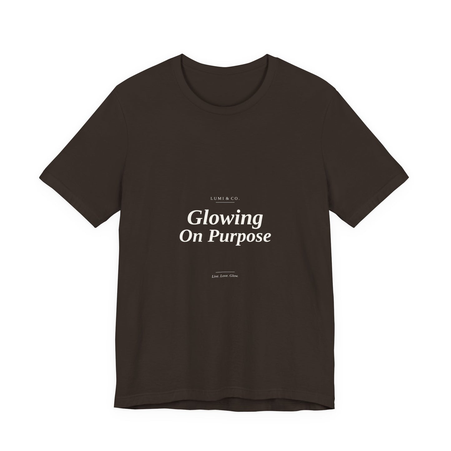 Lumi & Co | Lumi & Co. | "Glowing On Purpose" Tee - Professional Anti Aging Device at Home