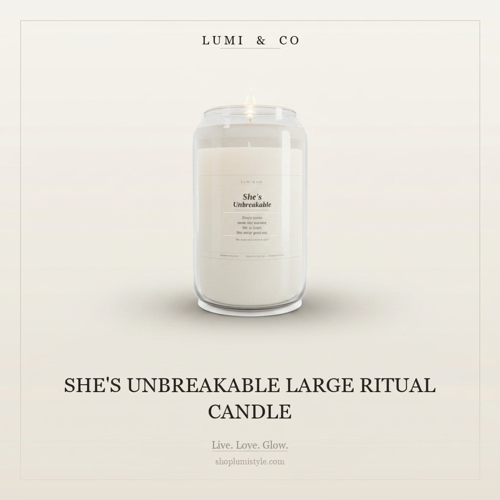 Lumi & Co | Lumi & Co. | She's Unbreakable — Large Ritual Candle - Professional Anti Aging Device at Home