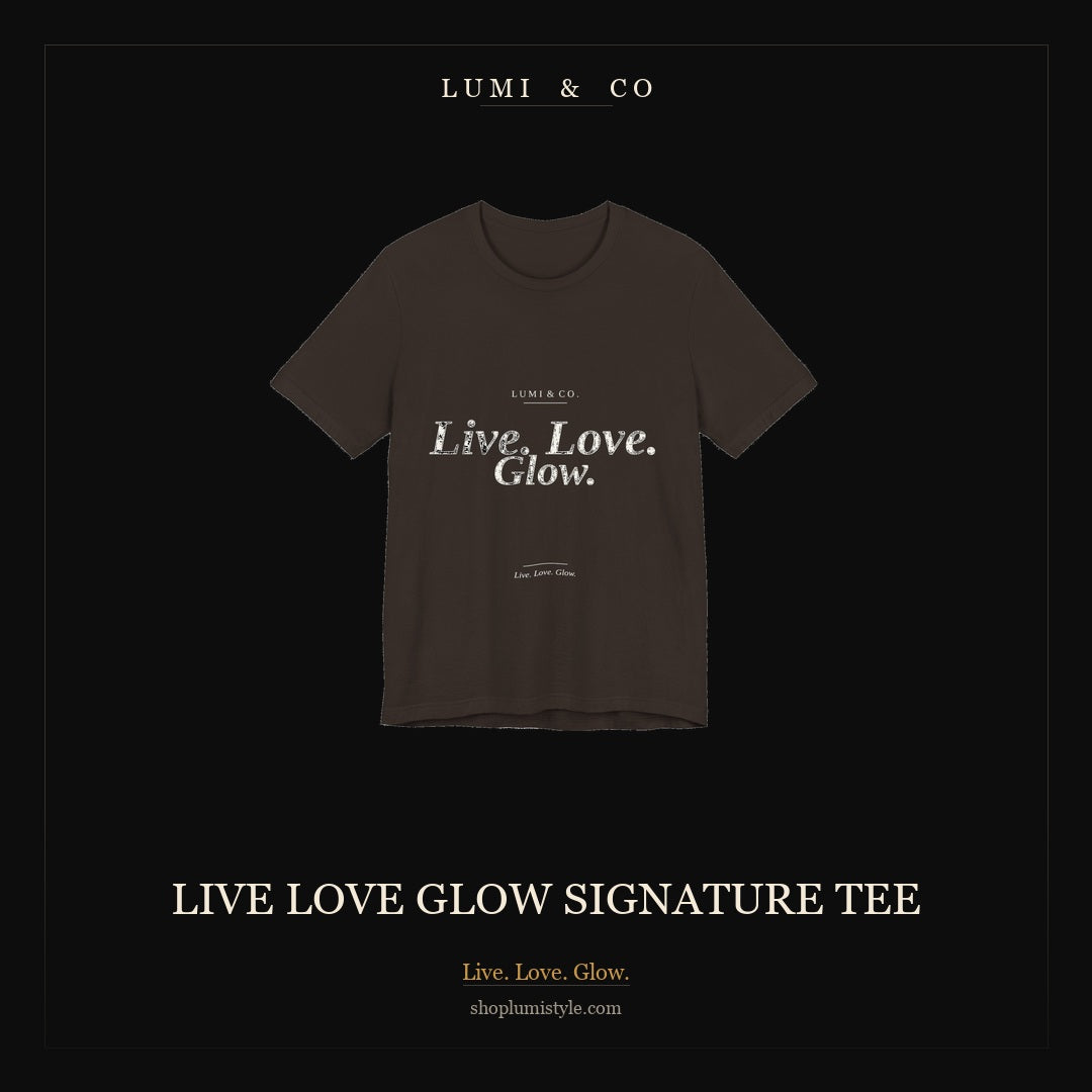 Lumi & Co | Lumi & Co. | "Live. Love. Glow." Signature Tee - Professional Anti Aging Device at Home