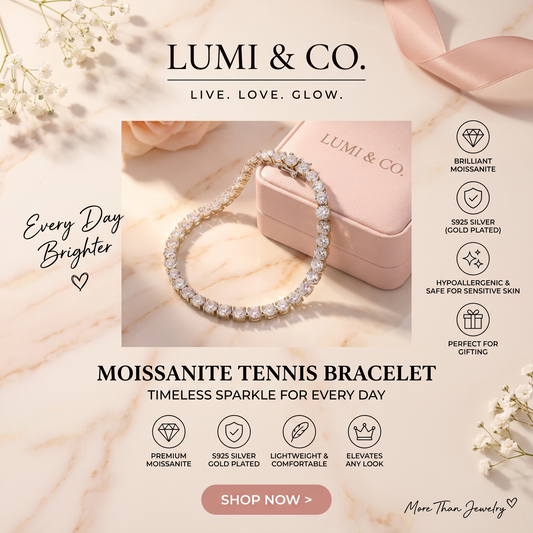 Moissanite Tennis Bracelet - Lumi & Co branded hero image