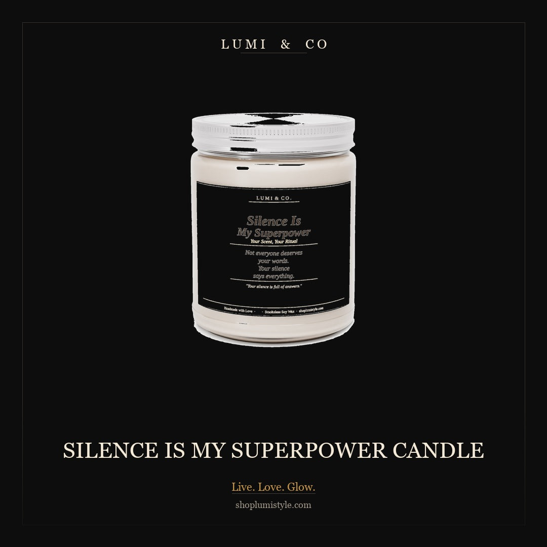 Lumi & Co | Lumi & Co. | "Silence Is My Superpower" — Ritual Candle - Professional Anti Aging Device at Home