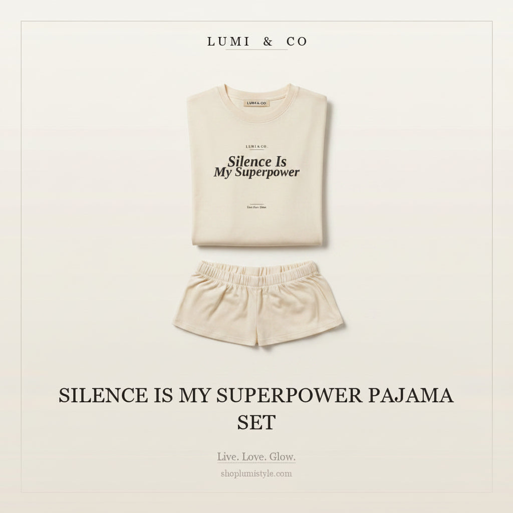 Silence Is My Superpower Pajama Set