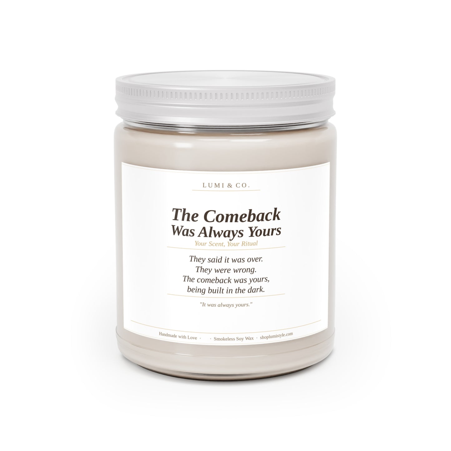 Lumi & Co | Lumi & Co. | The Comeback — Scented Soy Candle - Professional Anti Aging Device at Home