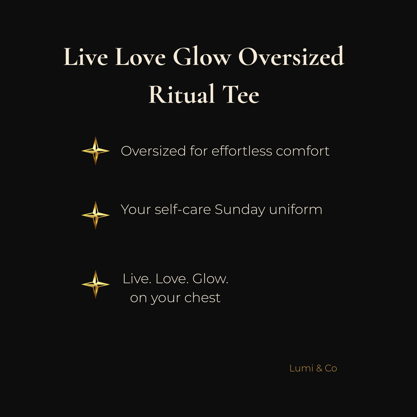 Lumi & Co | Lumi & Co. | "Live. Love. Glow." Signature Tee - Professional Anti Aging Device at Home
