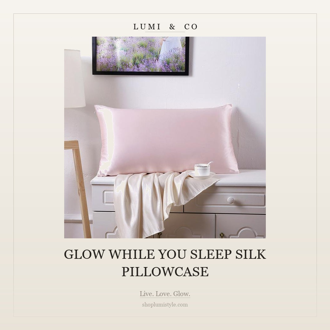 Glow While You Sleep Silk Pillowcase
