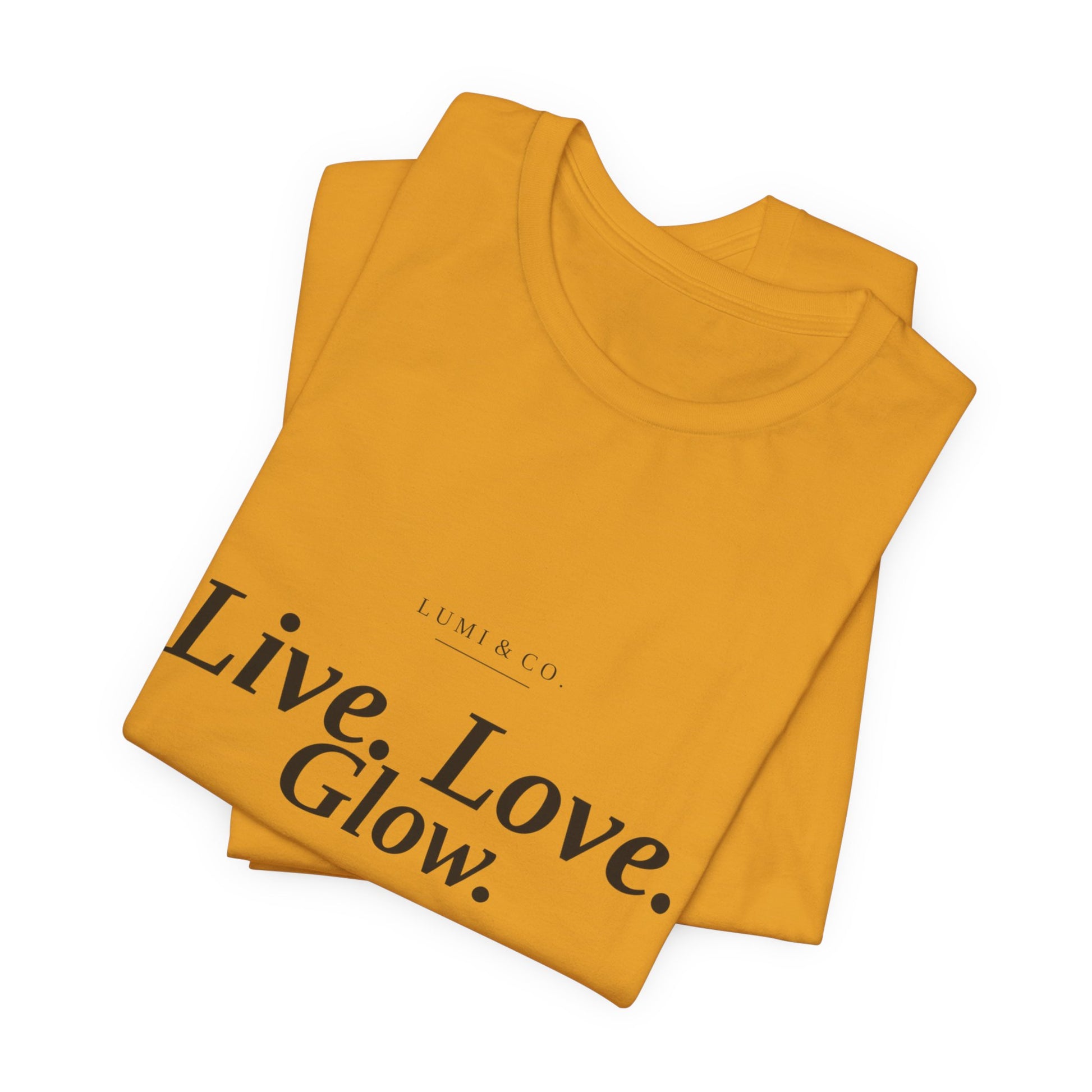 Lumi & Co. | "Live. Love. Glow." Signature Tee — Premium - Lumi & Co
