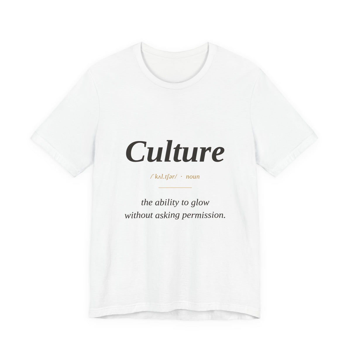 Lumi & Co | Culture Unisex Jersey Short Sleeve Tee - Professional Anti Aging Device at Home
