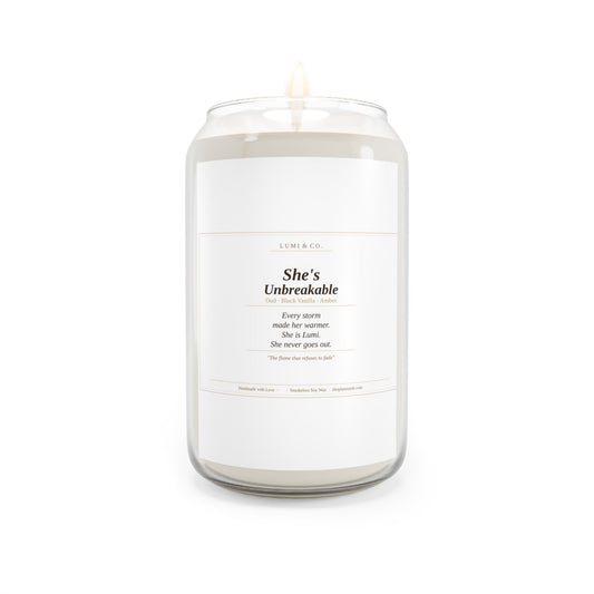 Lumi & Co. | She's Unbreakable — Large Ritual Candle