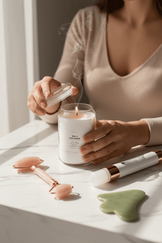 Lumi & Co. | She's Unbreakable — Large Ritual Candle - Lumi & Co