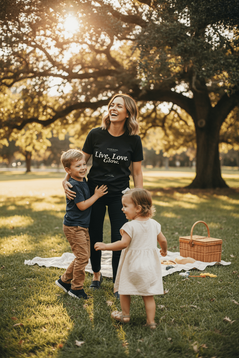 Lumi & Co. | "Live. Love. Glow." — Oversized Ritual Tee - Lumi & Co