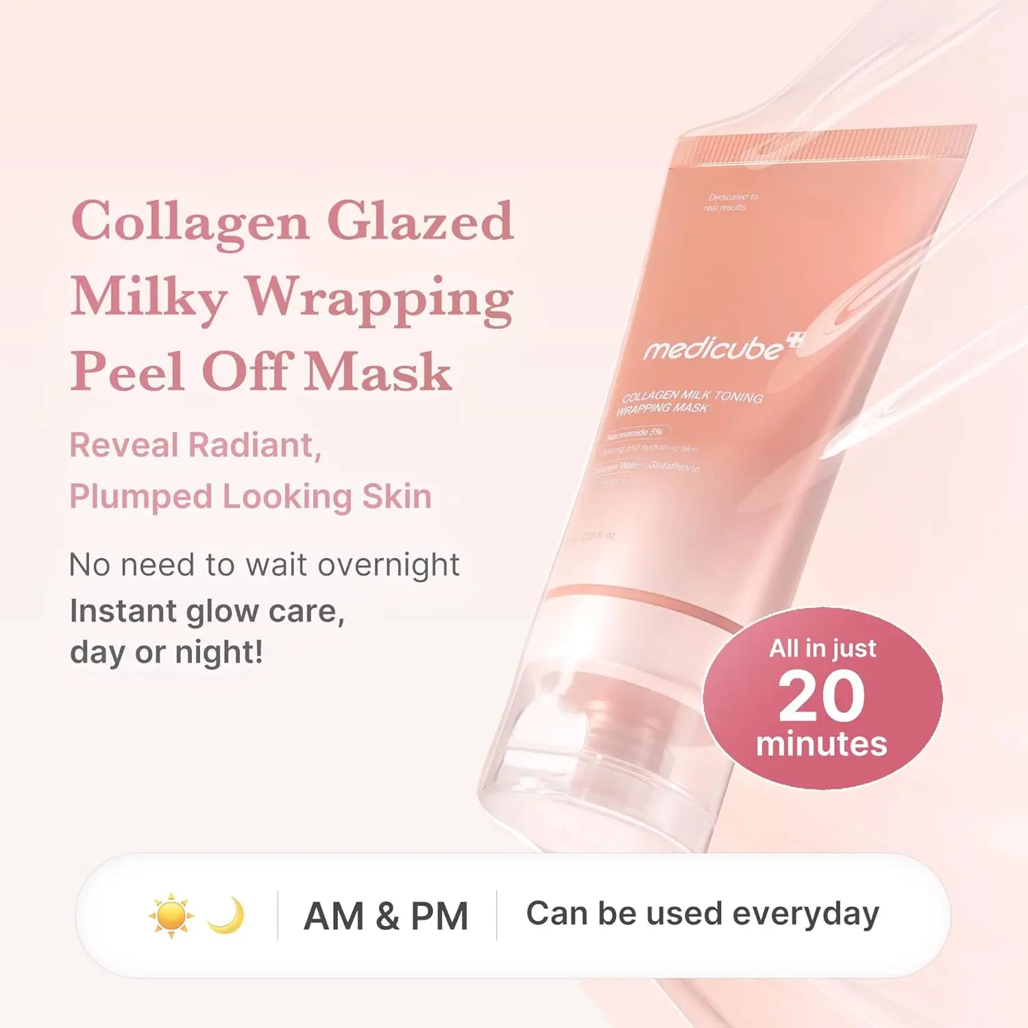 Lumi & Co × Medicube | Milky Glow Duo — Collagen Wrapping Mask & PDRN Milky Toner - Lumi & Co