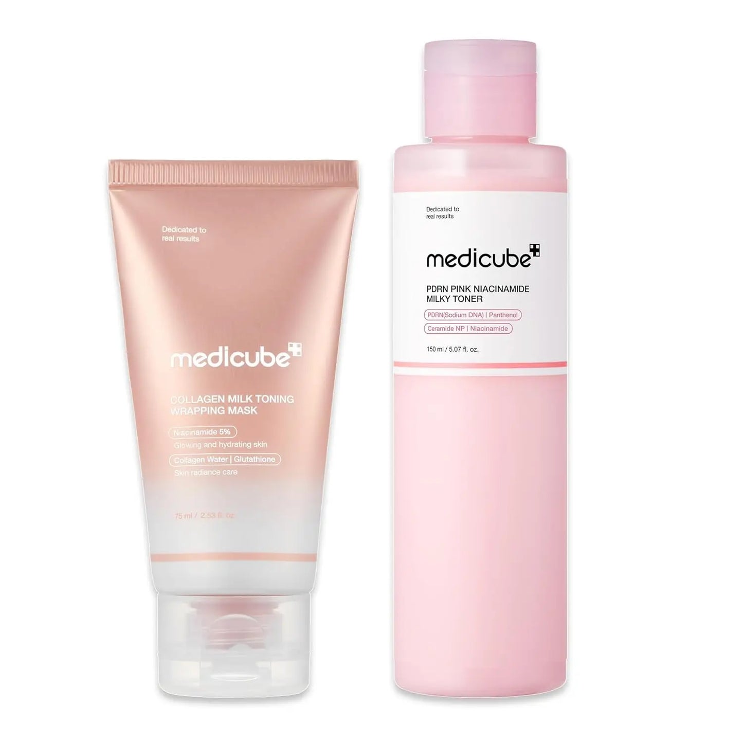 Lumi & Co | Lumi & Co × Medicube | Milky Glow Duo — Collagen Wrapping Mask & PDRN Milky Toner - Professional Anti Aging Device at Home