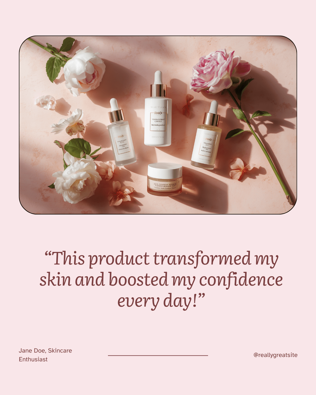 Lumi & Co | Beauty Brand Social Media Starter Kit — 14 Canva Instagram Templates - Professional Anti Aging Device at Home