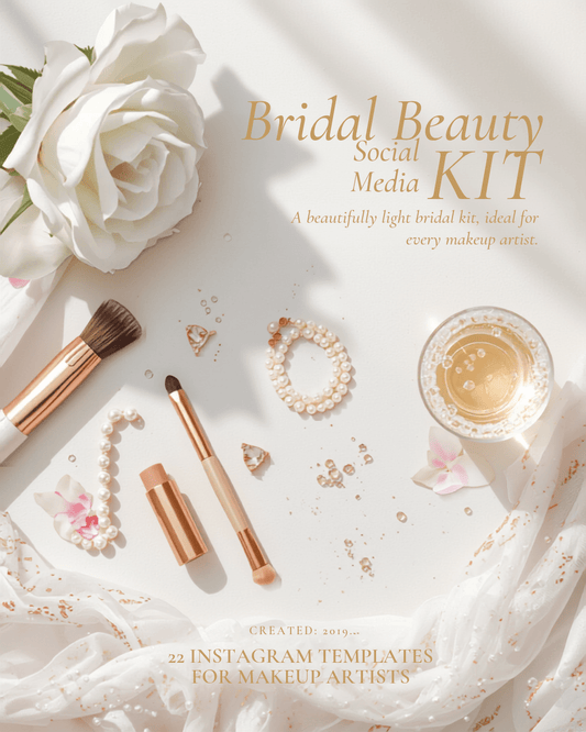 Bridal Beauty Social Media Kit — 22 Canva Instagram Templates - Lumi & Co