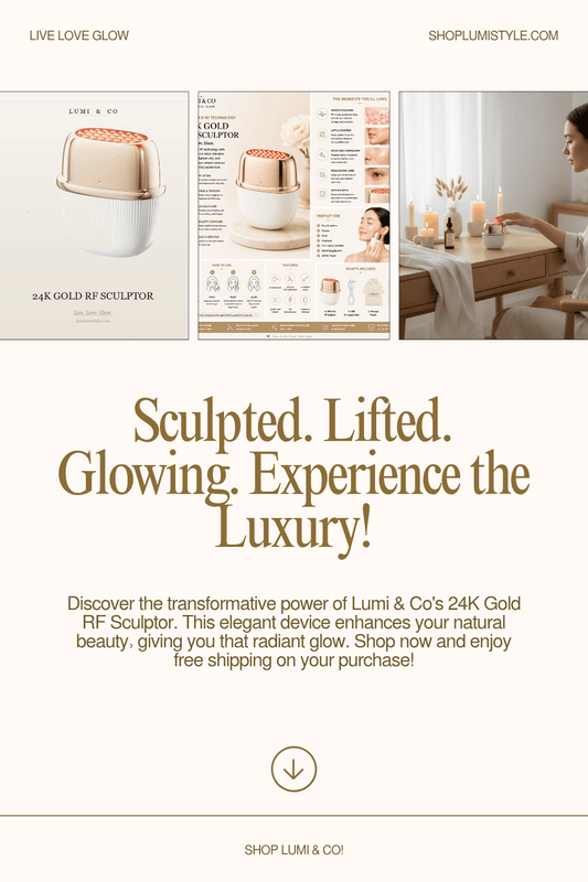 Lumi & Co. | 24K Gold Multi-Polar RF Sculptor | EMS & Triple-Light Photon Therapy - Lumi & Co