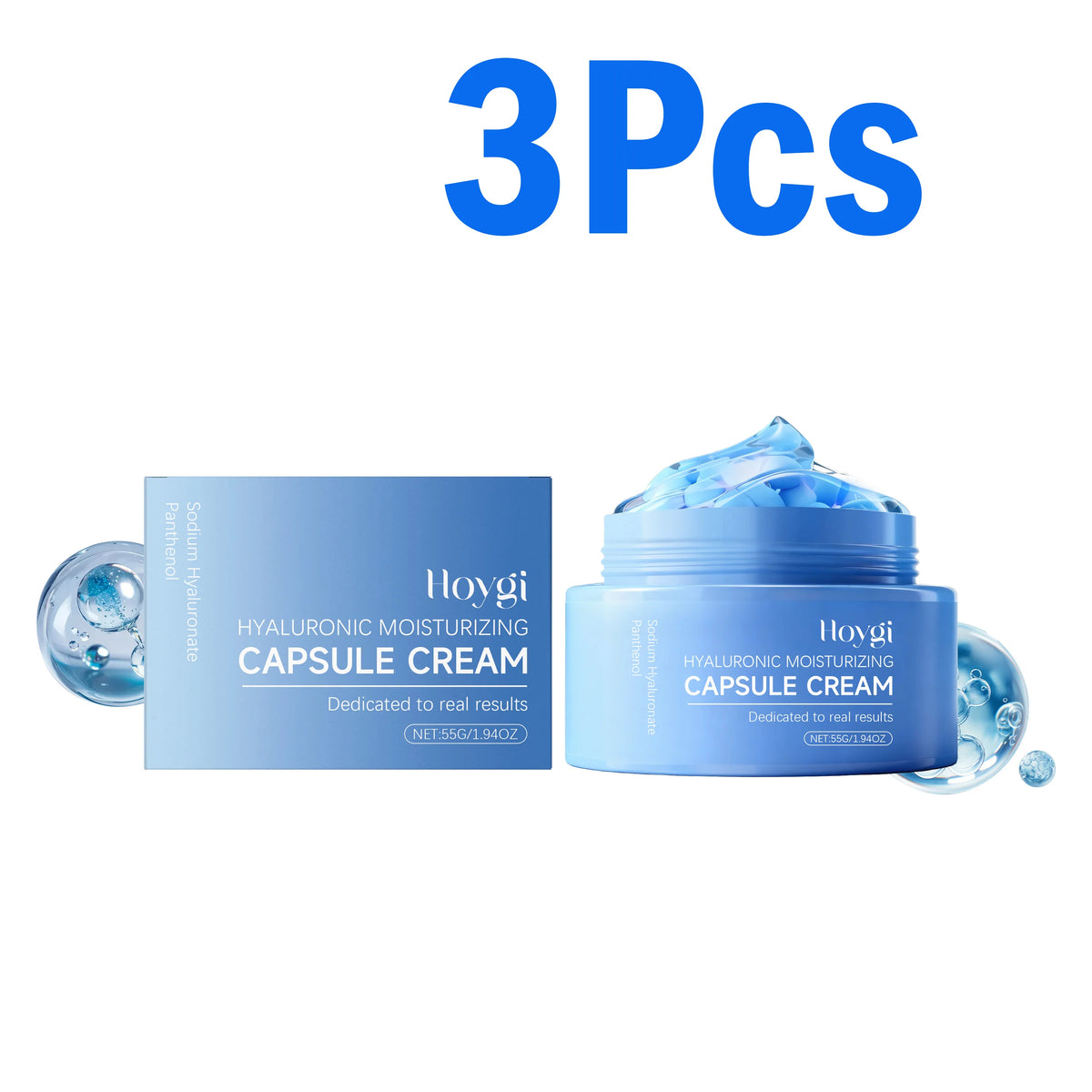Lumi & Co | AquaBurst Hyaluronic Capsule Gel Cream — Deep Hydration & Barrier Support - Professional Anti Aging Device at Home