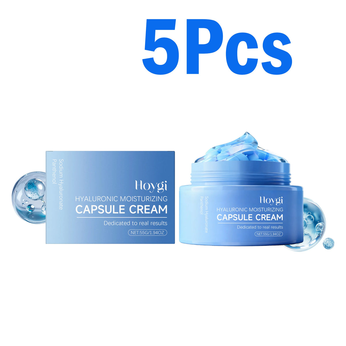 Lumi & Co | AquaBurst Hyaluronic Capsule Gel Cream — Deep Hydration & Barrier Support - Professional Anti Aging Device at Home