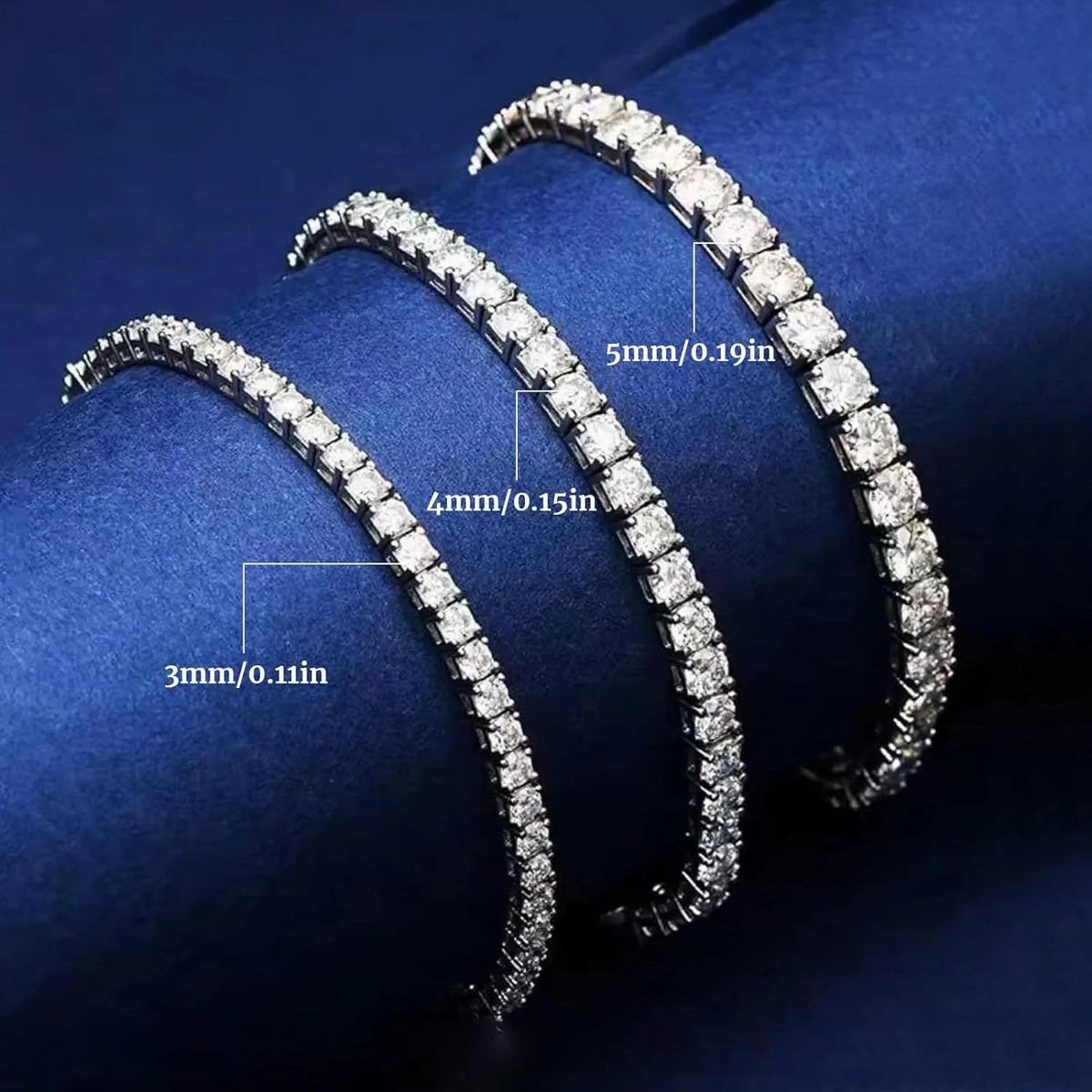 Lumi & Co | Lumi & Co | Moissanite Tennis Bracelet — 925 Silver, GRA Certified - Professional Anti Aging Device at Home
