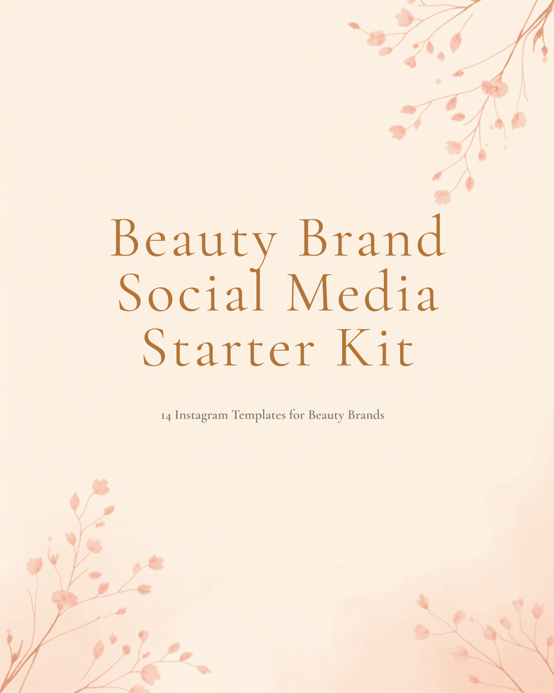 Beauty Brand Social Media Starter Kit — 14 Canva Instagram Templates - Lumi & Co