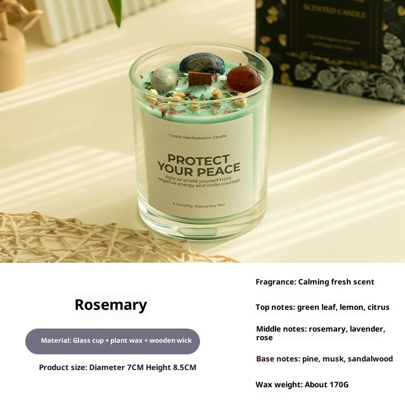 Lumi & Co | Lumi & Co. | "Protect Your Peace" — Crystal Manifestation Candle - Professional Anti Aging Device at Home