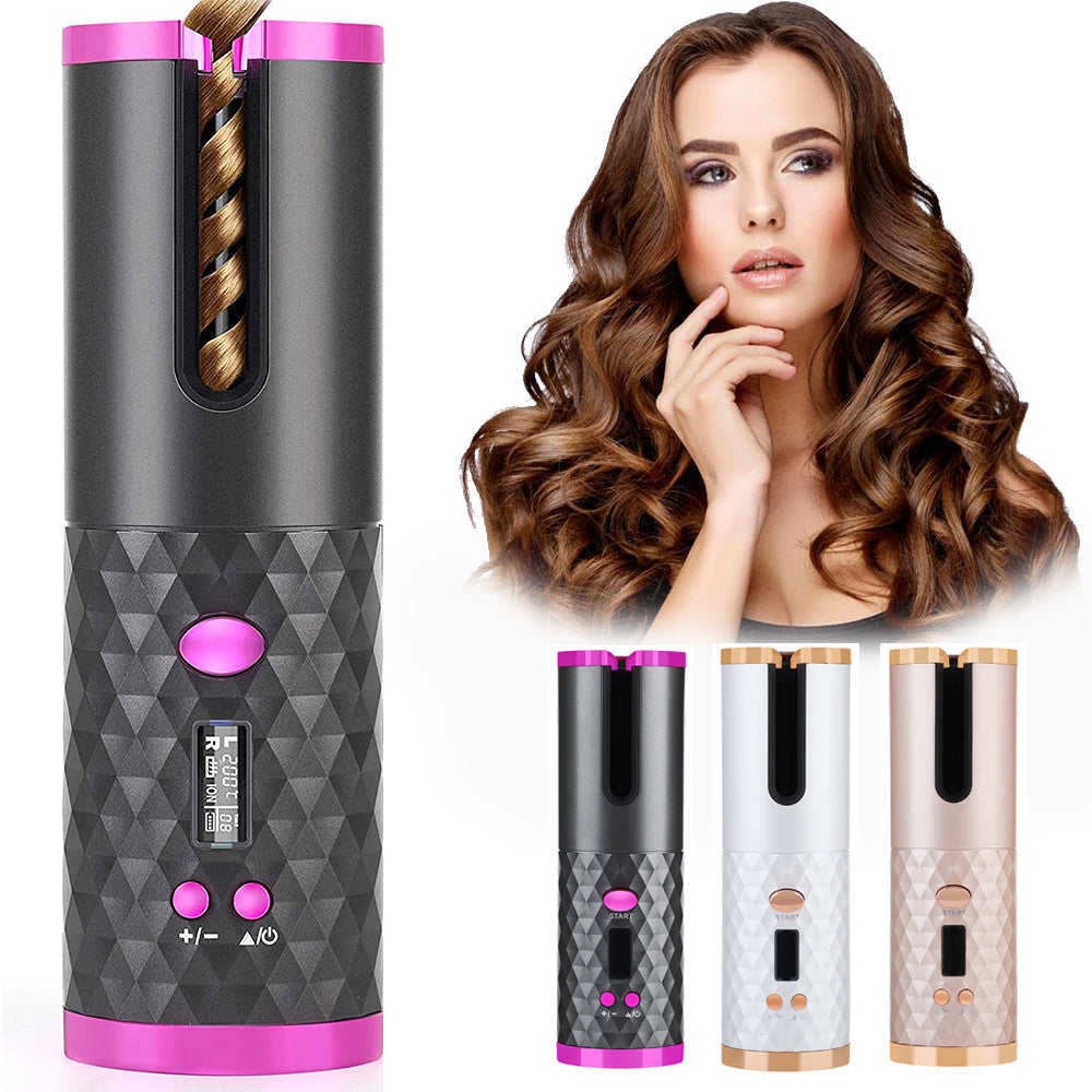 CurlGlow cordless automatic hair curler