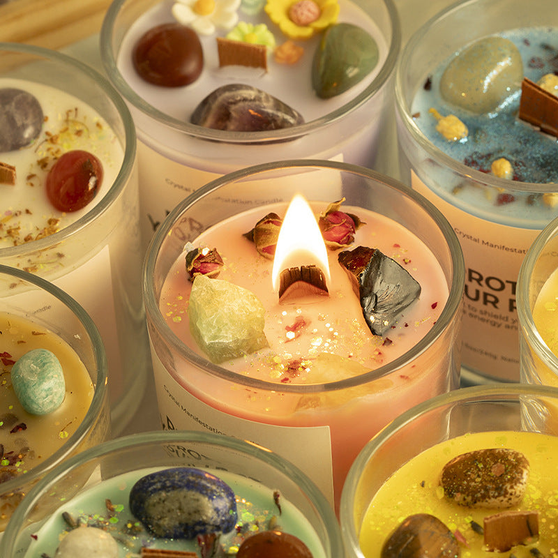 Lumi & Co | Lumi & Co. | "Protect Your Peace" — Crystal Manifestation Candle - Professional Anti Aging Device at Home