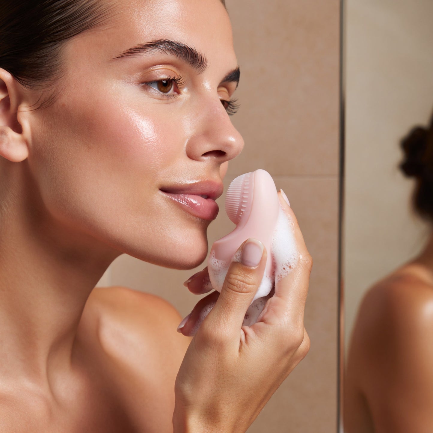 Lumi & Co | Lumi & Co. | 4-in-1 Heated Facial Cleansing Massager | 56°C Sonic Glow - Professional Anti Aging Device at Home