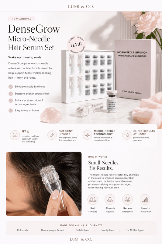 Lumi & Co | DenseGrow Micro-Needle Hair Serum Set - Lumi & Co
