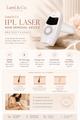 Lumi & Co. | IPL Laser Pro Hair Removal Device | 990K Flash Full-Body Treatment