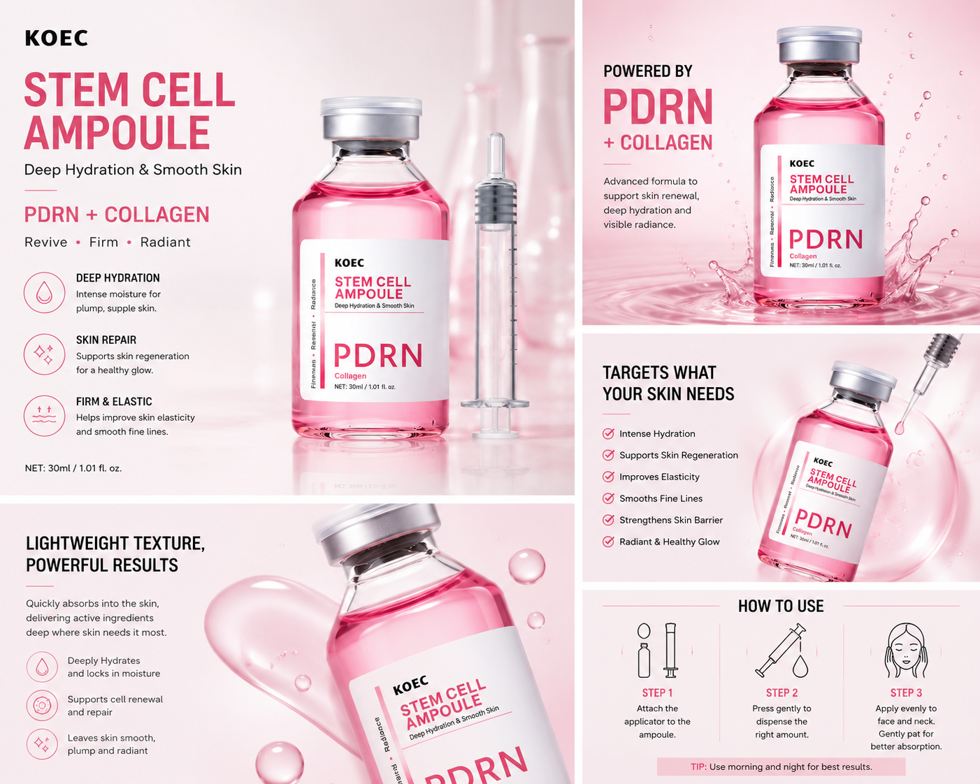 Lumi & Co | Lumi & Co | PDRN Salmon DNA Repair Toner — Hydrating Essence Mist 150ml - Professional Anti Aging Device at Home
