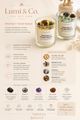 Lumi & Co. | "Protect Your Peace" — Crystal Manifestation Candle