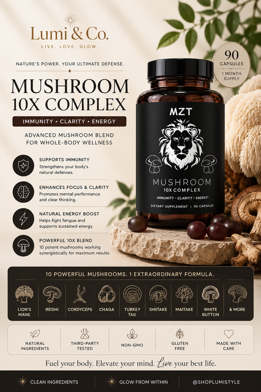 Lumi & Co | MZT Lion's Mane Mushroom Immunity Gummies — Clarity & Energy Support
