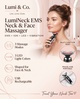 LumiNeck EMS Neck & Face Massager — 3 Modes, 3 LED Colors