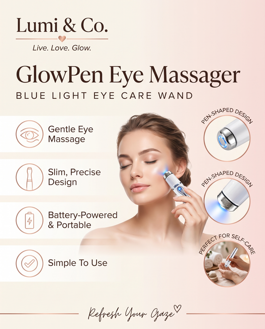 Lumi & Co. | Blue-Light Eye Rejuvenator | Advanced Fatigue & Texture Correction Wand