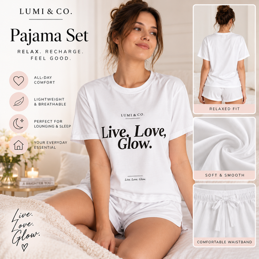 Live.Love.Glow Short Pajama Set