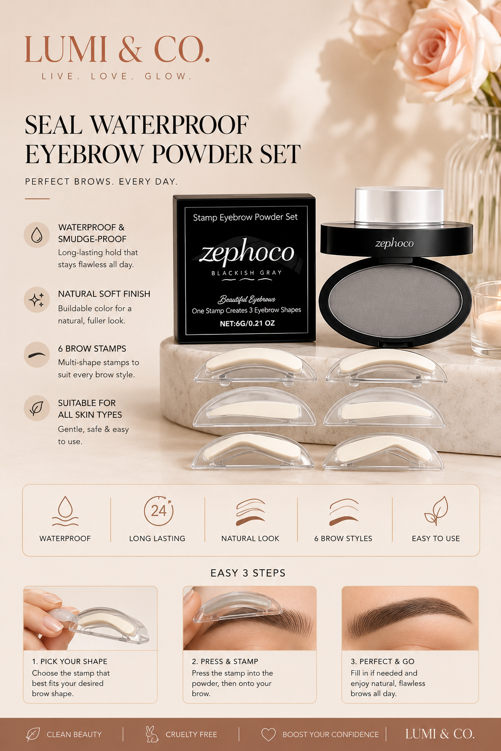 Stamp & Go Brow Powder Duo