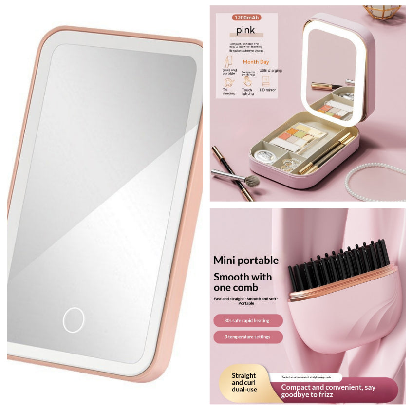 Lumi & Co | GlowGlide Mini Wireless Straightening Comb - Professional Anti Aging Device at Home