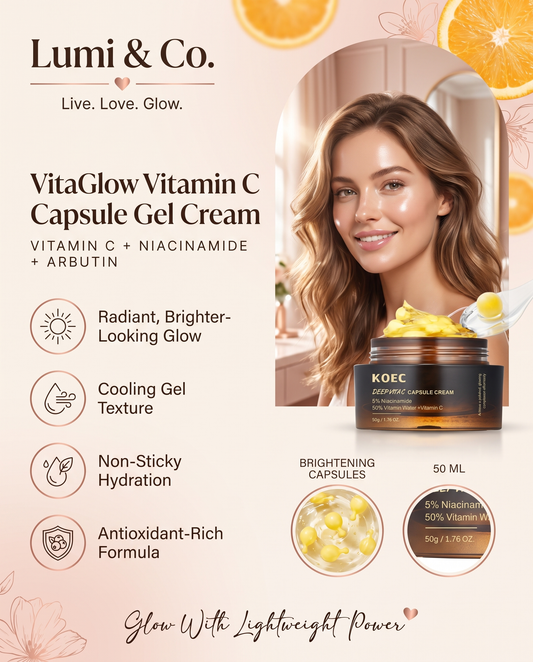VitaGlow Vitamin C Capsule Gel Cream — Brightening & Hydrating